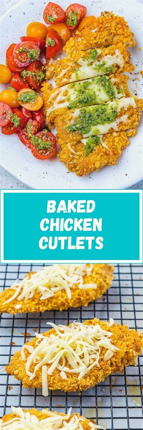 Crispy Baked Chicken Cutlets Recipe In 2021 Clean Food Crush