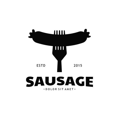 Premium Vector Sausage Vector Illustration Design Street Food Logo Icon