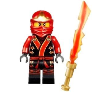 C119 Lego Ninjago Kai Ninja Minifigure & Legendary Blade of Fire Sword ...