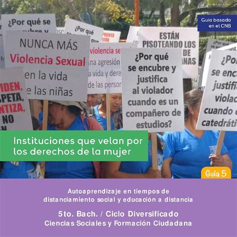 Instituciones Que Velan Por Los Derechos De La Mujer Cnb