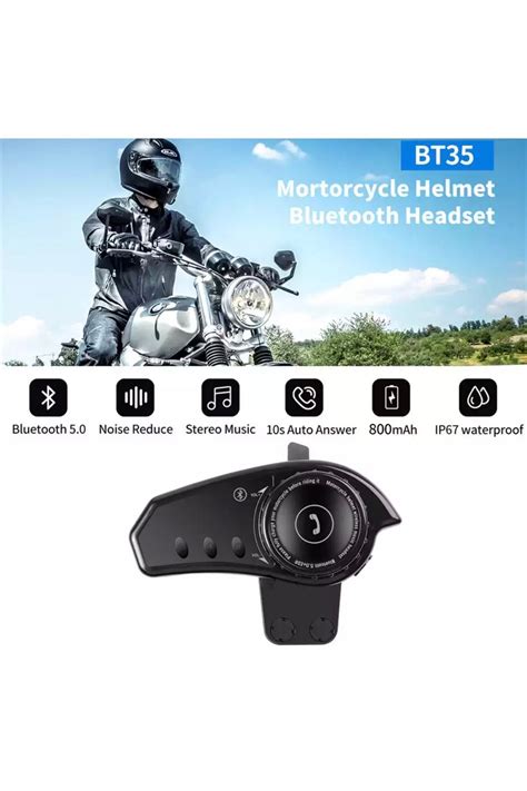 Enshall Bt 35 Intercom Motor Kurye Kask Kulaklık Bluetooth Motosiklet