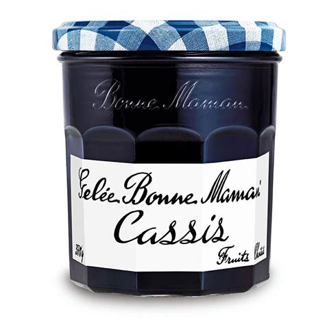 BONNE MAMAN GELEE CASSIS 370g Petit Déjeuner Confiture et Gelée