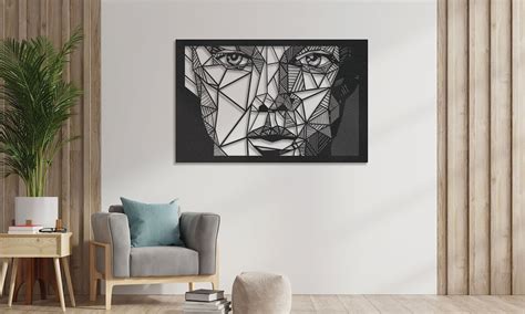 abstract face wall art woman wall art woman face wall art etsy