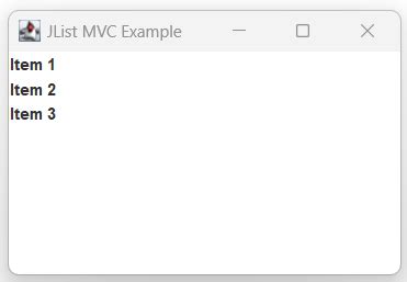 Use Jlist With Mvc Pattern Codersathi