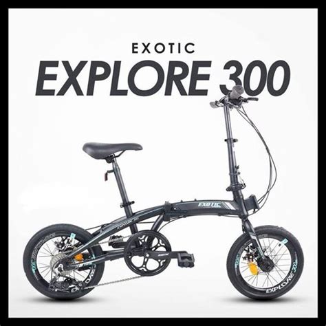 Jual Sepeda Lipat Exotic Explore 300 By Pacific Frame Alloy 16 Inch