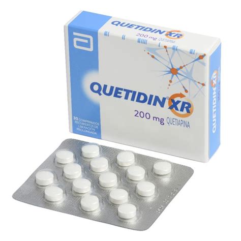 Quetidin Xr Quetiapina 200mg 30 Comprimidos Recubiertos De L P