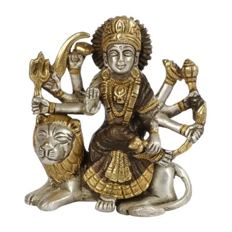 Brass Durga Maa Idol Sherawali Mata Devi Statue Picclick Fr