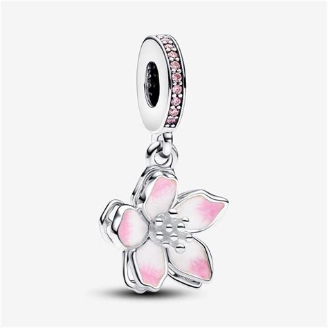 Cherry Blossom Dangle Charm In Pandora Armband Charme Charms