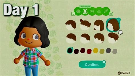 Day 1 Character Creation Animal Crossing New Horizons Youtube