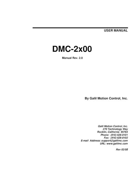 Pdf Dmc X User Manual User Manual Dmc X Manual Rev By