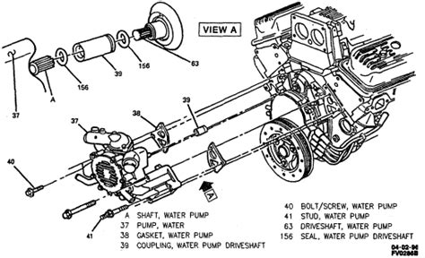 Lt1 Water Pump Drive Qanda Diagrams And Seals Justanswer