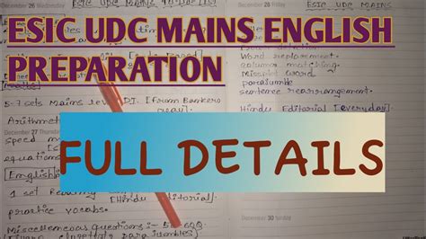 Esic Udc Mains English Preparation Important Sources Youtube