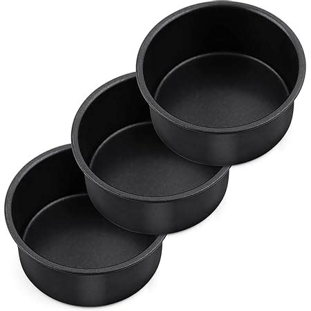 Amazon Non Stick 4 Inch Mini Cake Pan Set P P CHEF 4 Pieces Round