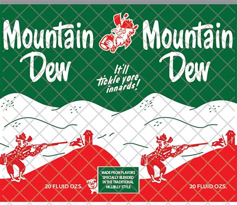 Mountain Dew Old Style Label High Quality for 20oz Tumbler Straight ...