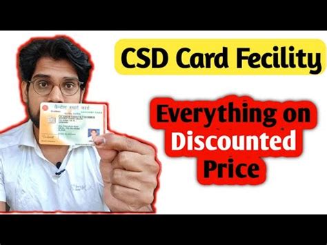 CSD Card Facility Explained Canteen Card CGDA Department