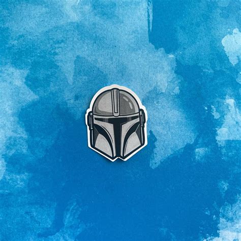 Mandalorian Sticker Star Wars Sticker Disney Laptop Sticker | Etsy