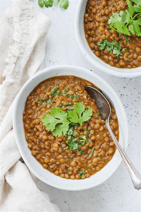 Instant Pot Brown Lentil Curry Whole Masoor Dal My Heart Beets