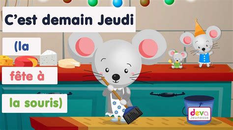 C est demain jeudi la fête à la souris et son amie une souris verte