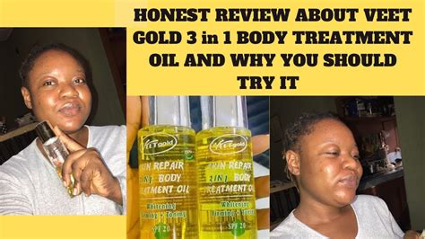 REVIEW ON VEET GOLD 3 IN 1 BODY TREATMENT OIL Skin Repairer Oil