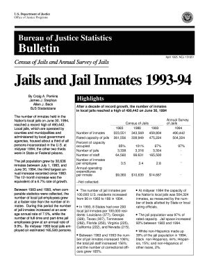 Fillable Online Census Of Jails And Annual Survey Of Jails Fax Email