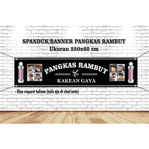 Jual Spanduk Banner Pangkas Rambut Shopee Indonesia