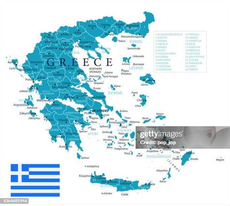 Greece Islands Map Photos and Premium High Res Pictures - Getty Images