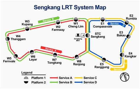 Singapore Mrt And Lrt Train Rail Maps