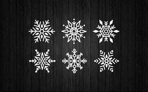 Snowflakes Bundle Svg Png For Cricut And Silhouette Snowflakes File