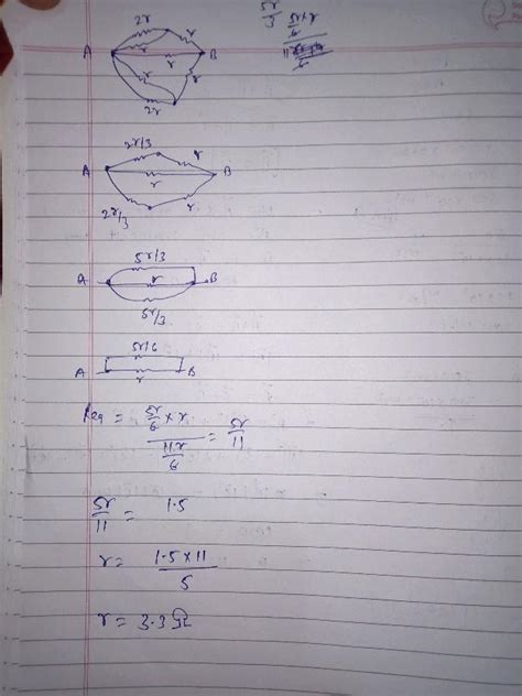 32 The Network Shown In Figure Is An Arrangement Of Nine Identical