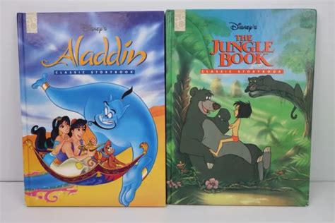 DISNEY CLASSIC STORYBOOK Collection Aladdin The Jungle Book Hardcover