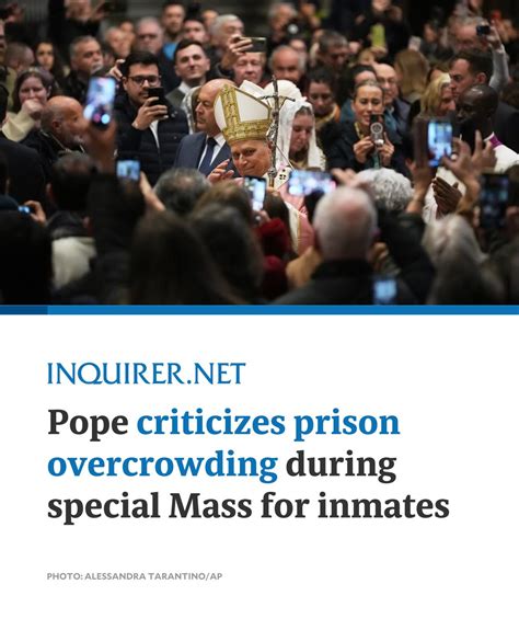 INQUIRER.net - Pope Leo XIV criticized prison overcrowding and