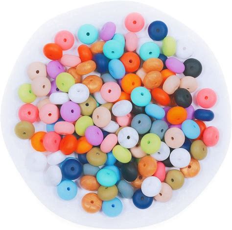 Amazon Pcs Silicone Abacus Beads Mm Mix Color Silicone