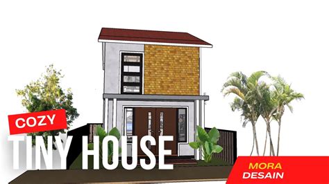 Desain Rumah Mungil Minimalis Uk X Meters Tiny House With Loft