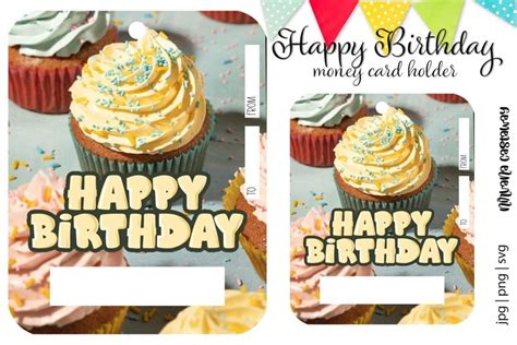 Sweeten Their Birthday With Cupcake Money Card Holders