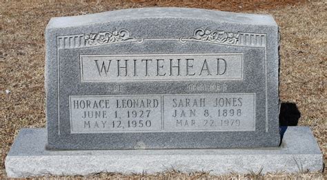 Sarah Elizabeth Jones Whitehead 1898 1979 Find A Grave Memorial