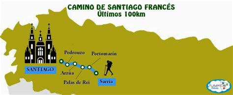 Comprimir Visual Lim N Camino Santiago Sarria Mapa Posesi N Hecho Un