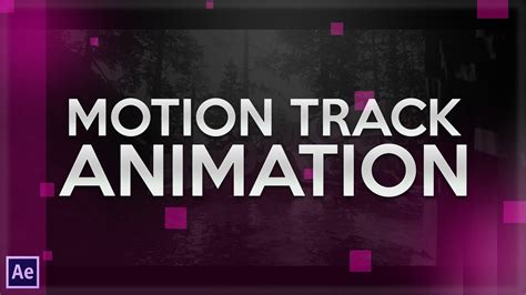 After Effects Tutorial Motion Track Animation Youtube