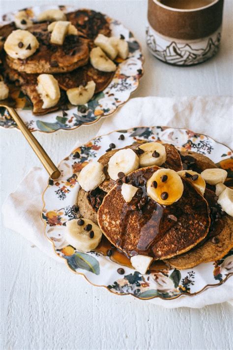 Vegan Gluten Free Banana Oat Pancakes