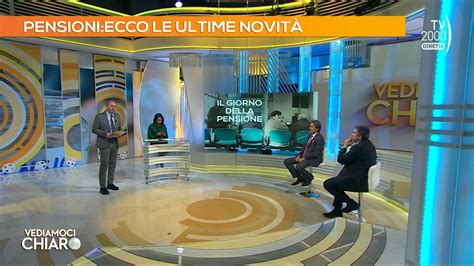 Vediamoci Chiaro TV2000 12 febbraio 2024 Pensioni tutte le novità