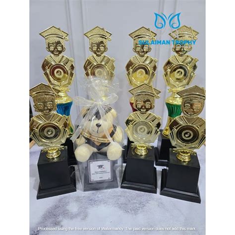 Jual Piala Trophy Boneka Hadiah Wisuda Kelulusan Graduation Naik