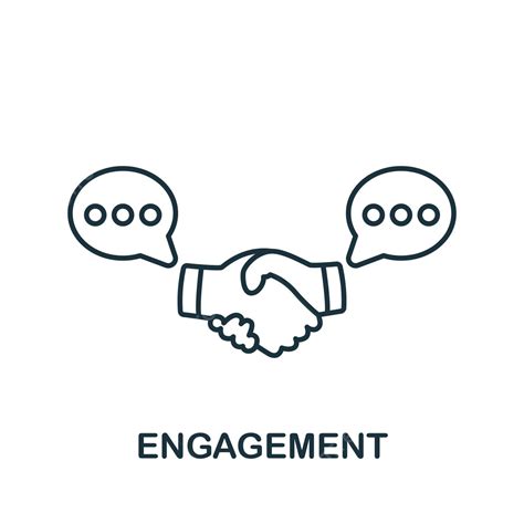 Monochrome Engagement Icon A Simple Community Symbol For Web Design