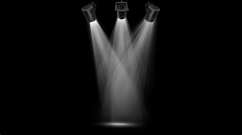 Realistic White Light Beam From Above On Black Background 8585962