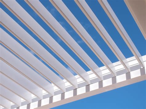 Azenco Pergola Motorized Louvered Roof Free Standing Or Wall Mounted