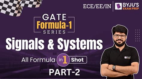 Signals Systems Formula Revision Part 2 GATE Formulas GATE 2023