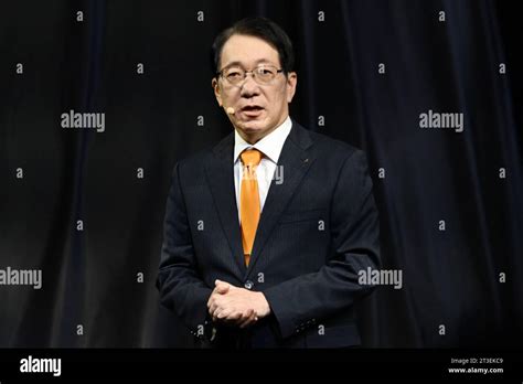 Mitsubishi Motor Ceo Takao Kato Speaks During Press Day Of The Japan