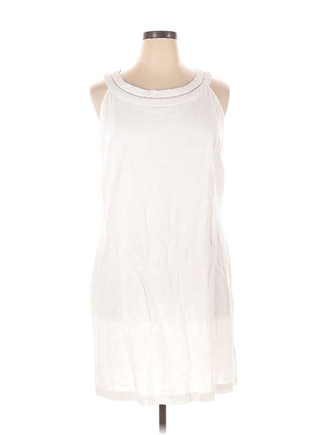 Charlie Paige Solid White Casual Dress Size Xl 53 Off Thredup