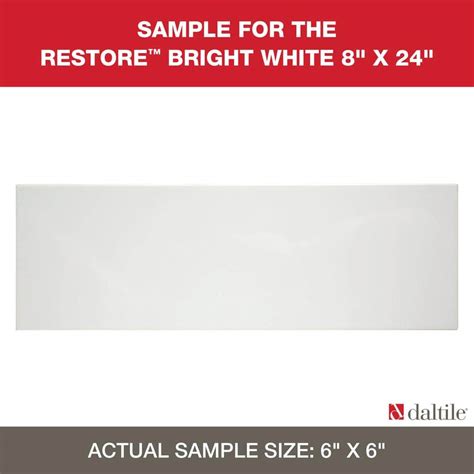 Have A Question About Daltile Restore Bright White 6 In X 6 In Glazed