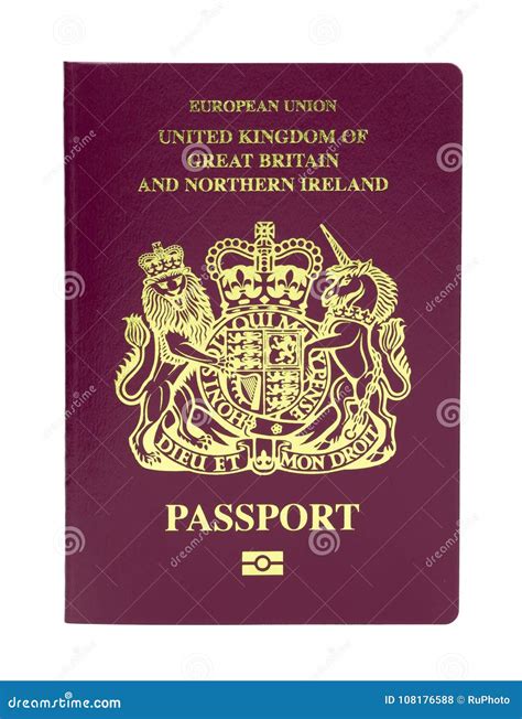 United Kingdom Biometric Passport Stock Photo Image Of Documents