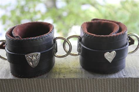 Leather Ankle Cuffs front by connerchristopher on DeviantArt