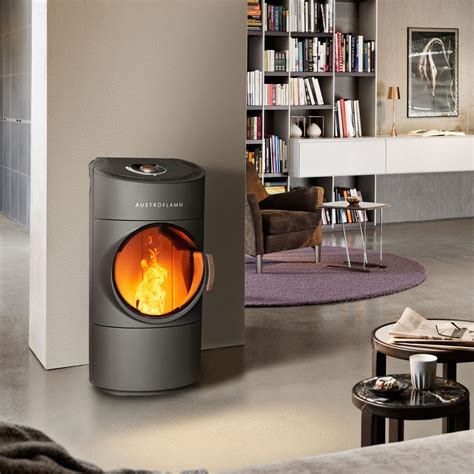 Poêle à granulés - CLOU COMPACT PELLET - AUSTROFLAMM - 0 - 5 kW / 6 kW ...